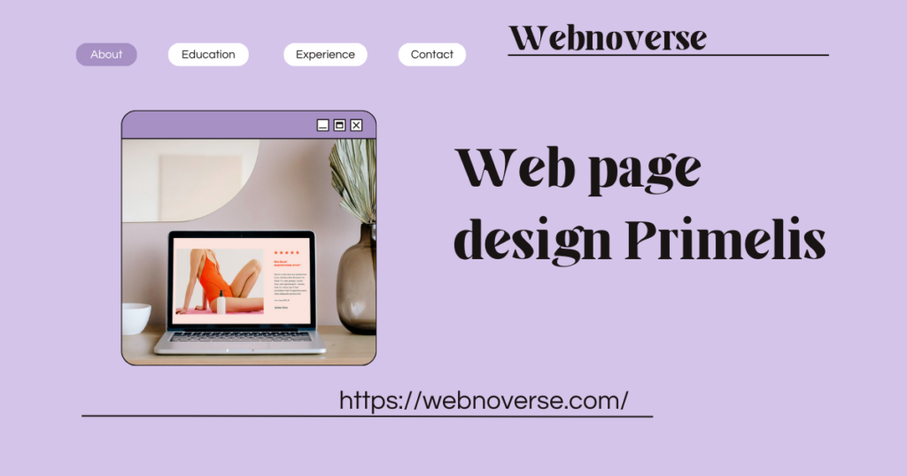 Web page design Primelis 2024